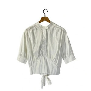 BY any OTHER NAME White Button Down Tie Back Shirt